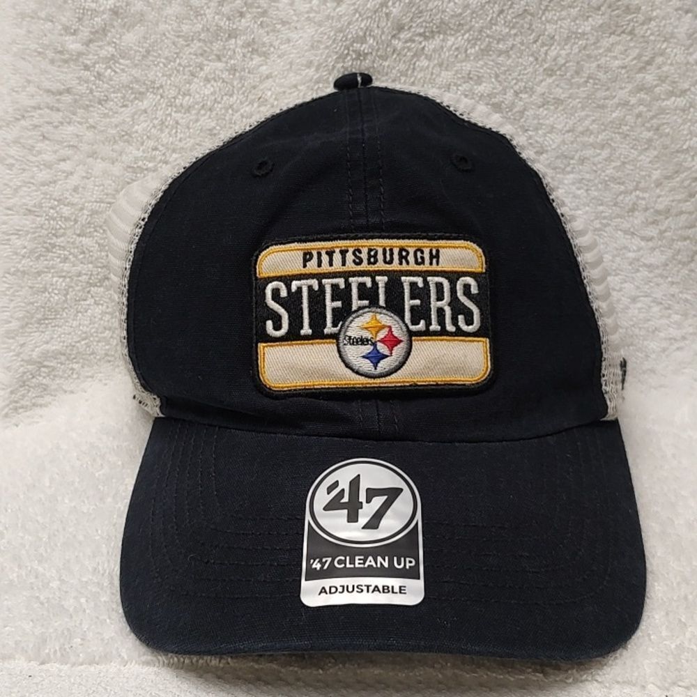 47 Brand NFL Pittsburgh Steelers Trucker Snapback Hat - New